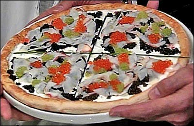 caviar pizza