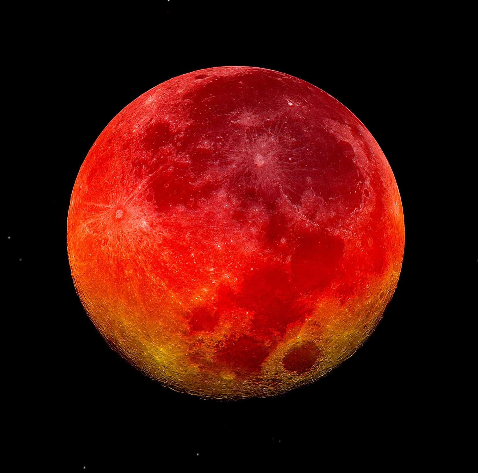Incredible picture of the red Moon during the eclipse (with explanation)