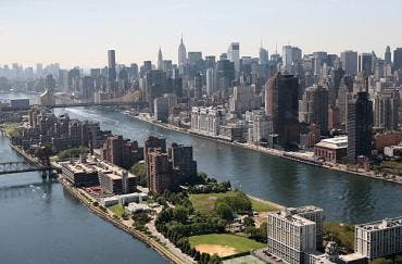 View of Roosevelt Island, where Stanford University submitted their campus development plan. (c) AP