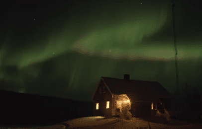 Aurora Borealis real time footage