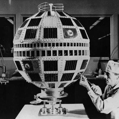 Telstar 1 was launched on top of a Thor-Delta rocket on July 10, 1962. It successfully relayed through space the first television pictures, telephone calls, fax images and provided the first live transatlantic television feed.