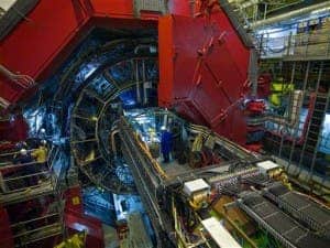 The ALICE heavy-ion experiment at CERN. (c) CERN