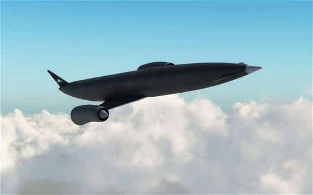 Artist impression of Skylon, the aircraft set to be fitted with the breakthrough SABRE jet-rocket engine. (c) Reaction Engines
