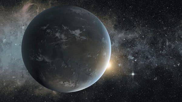 An artist's impression of a sunrise on Kepler 62f. (c) American Association for the Advancement of Science