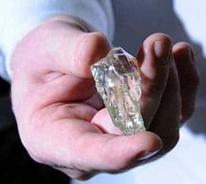 Uranium crystal. Credit: INL