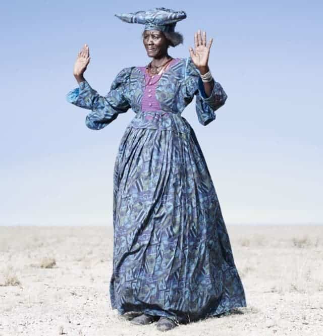 Herero woman in blue dress