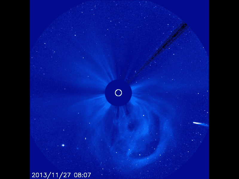 ison comet approaching the sun