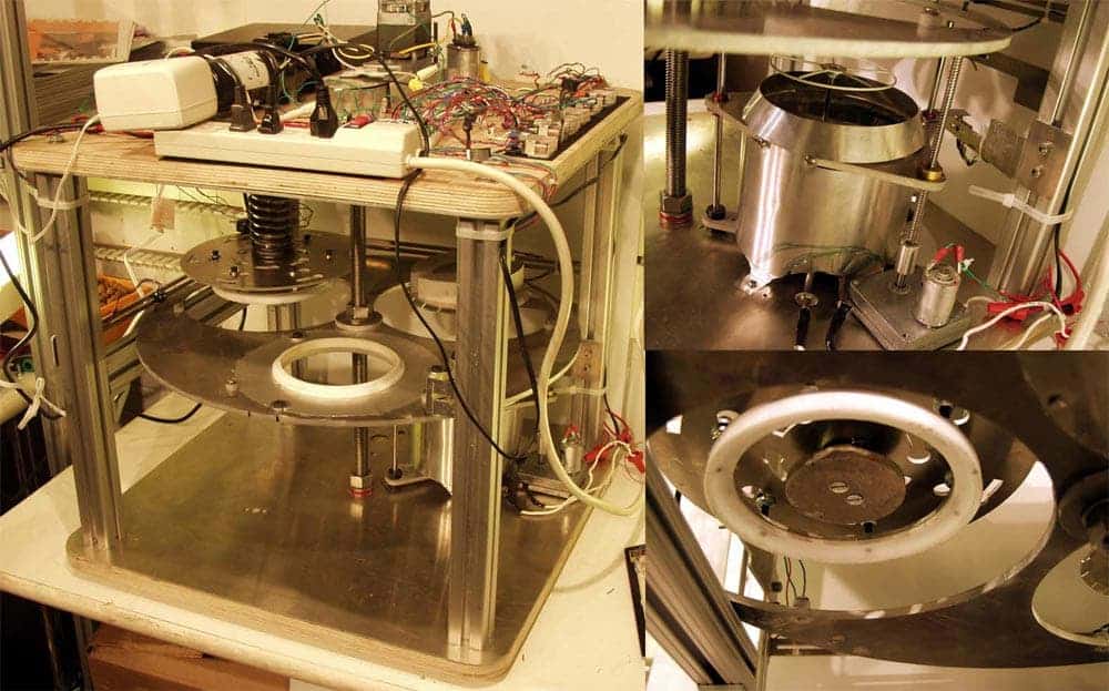 “Dishmaker”, which is about the size of a regular dishwasher, can make plates, cups and bowls in approximately one minute each, taking as much time to return the dish into its original circle-shaped raw material. “In 15 minutes you can have all the dishes you need for a family of four” – according to the MIT researchers involved. Photo courtesy: MIT. 
