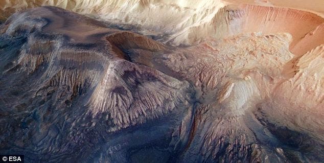 U-shaped canyons, such as those in Idaho's Malad Gorge State Park, are relatively rare on Earth but common on the Martian surface. 