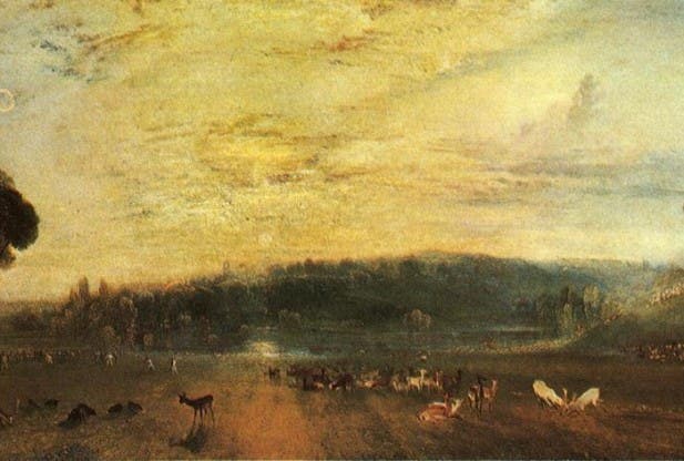 The Lake, Petworth: Sunset, Fighting Bucks, by J. M. W. Turner
Read more at http://www.redorbit.com/news/science/1113104230/famous-painting-sunsets-reveal-past-pollution-levels-032614/#jwpe1FAfDGKk71gY.99