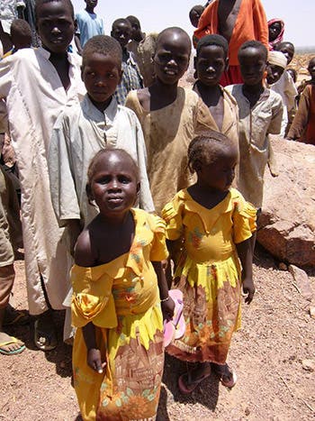 Refugee children in Chad.