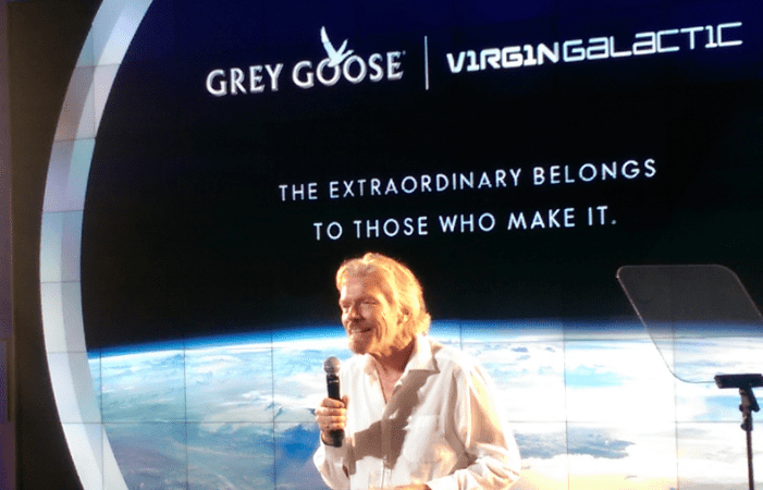 Branson at last night's event. Image: Vice.