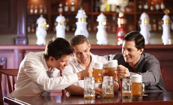 men drink study