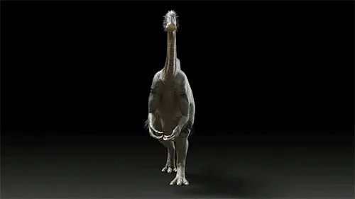 animation of deinocheirus