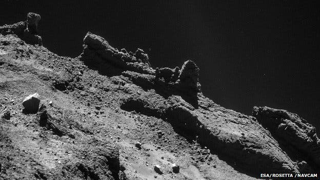 The Philae lander found organic molecules on the surface of a comet.