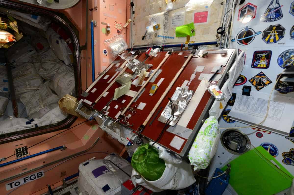 international space station dining room