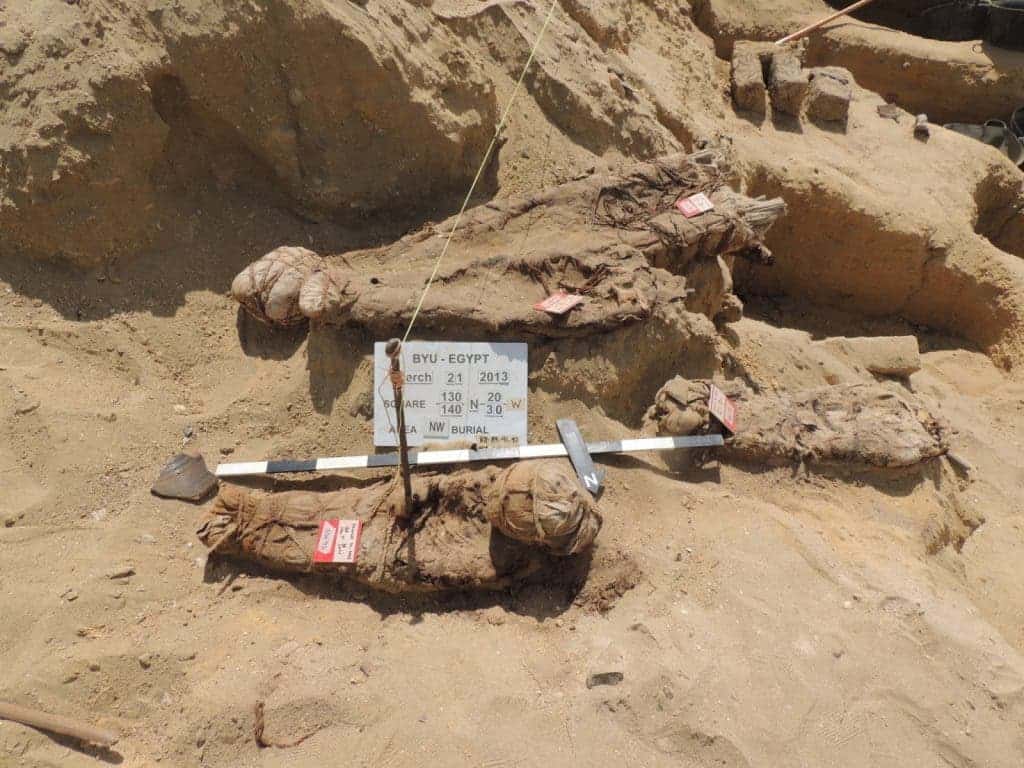 The Fag el-Gamous cemetery in Egypt contains about a million mummies.(BYU in Egypt)