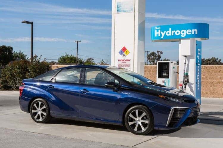 The latest Toyota hydrogen car, the Mirai. Image: Toyota