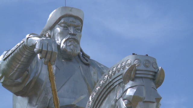 Genghis Khan statue in Mongolia sees tourists on the anniversary of his death almost 800 years ago