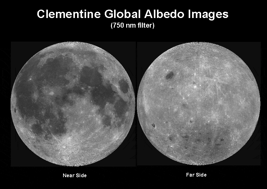 Clementine Albedo Map of the Moon