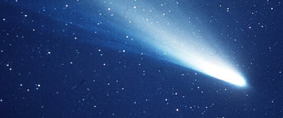 This photograph of Halley's Comet was taken January 13,1986, by James W. Young, resident astronomer of JPL's Table Mountain Observatory in the San Bernardino Mountains, using the 24-inch reflective telescope. | NASA/JPL