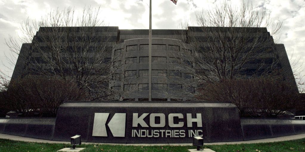Koch Industries are among the main supporters of climate-change deniers. Image via Huff Post.