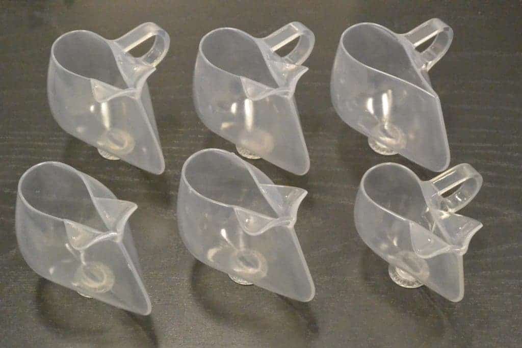 The six cups delivered to the ISS. Image: NASA