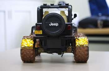 The toy car Wang and colleagues used for their trails. Image: University of Wisconsin-Madison 