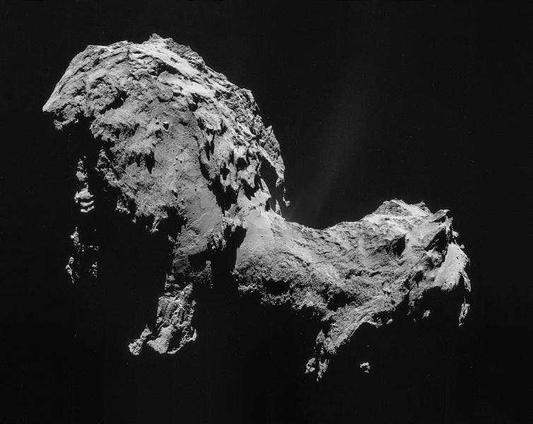 Comet 67P in September 2014. Image credits: ESA.