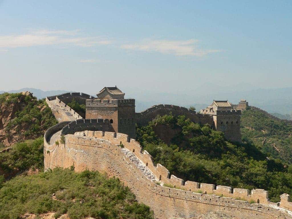 Great Wall of China near Jinshanling. Image via Wikimedia.