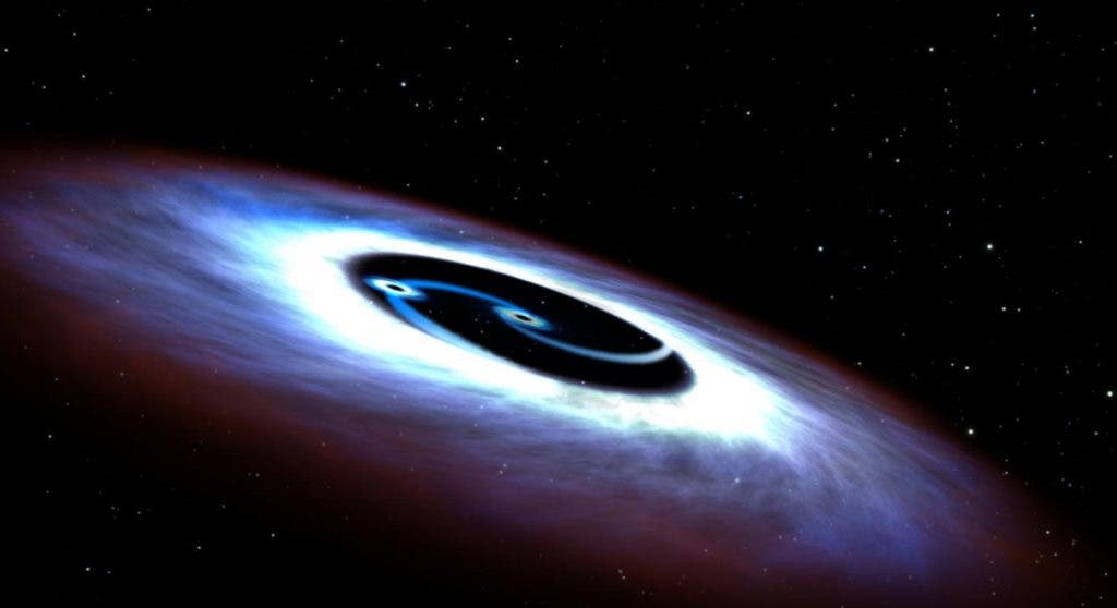 OU astrophysicist and his Chinese collaborator used observations from NASA's Hubble Space Telescope to find two supermassive black holes in Markarian 231. Credit: Space Telescope Science Institute,  Baltimore, Maryland  