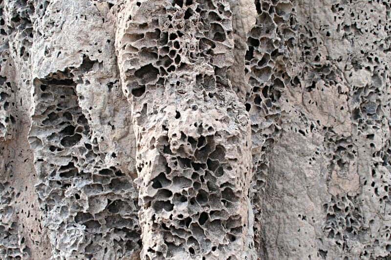 The interior structure of a termite mound.
Image via matnkat