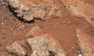 The presence of rounded pebbles on Mars was evidence of a prior history of water on the planet. (Credit: NASA/JPL-Caltech/MSSS)