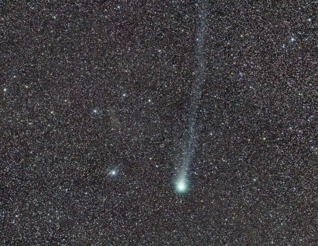 This is a picture of the comet C/2014 Q2 (Lovejoy) on 22 Feb. 2015. Credits: Fabrice Noel