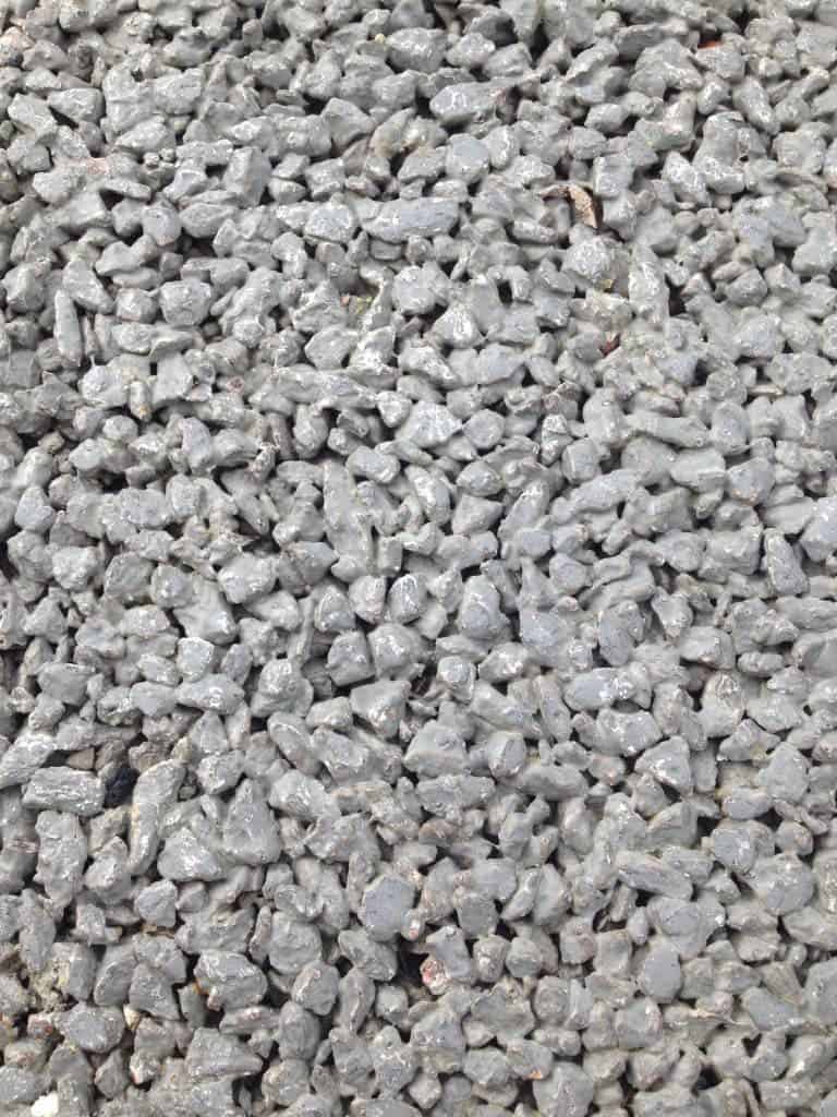 A closeup of the permeable concrete. Credit: imgur user showmm.