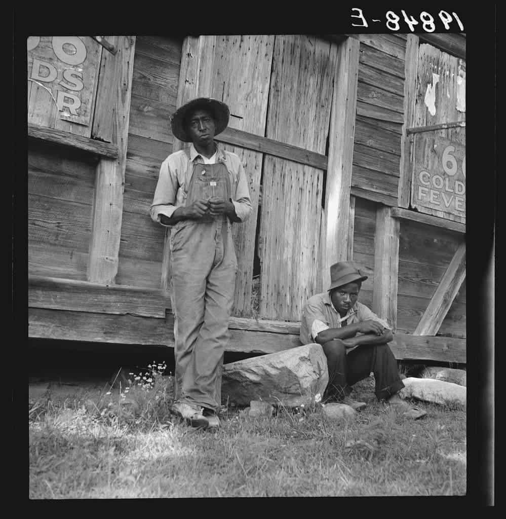 Tenant farmer and friend. Chatham County, North Carolina