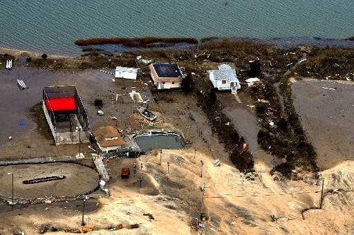 Coastal damage following Hurricane Sandy.
Image via livescience