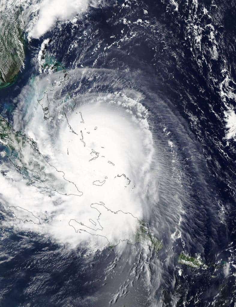 NASA's Aqua satellite captured this visible image of Hurricane Joaquin over Bahamas on Oct. 1. Credits: NASA Goddard MODIS Rapid Response Team