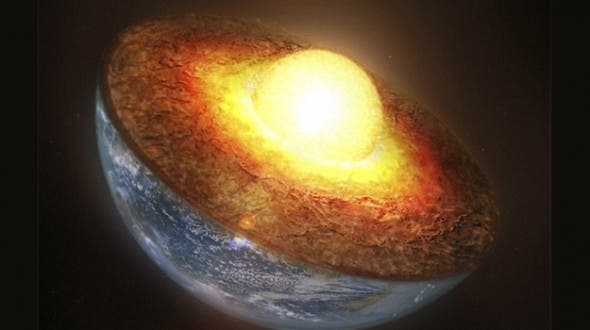 Though you may be familiar with the phrase “molten core,” the reality is that Earth’s inner core is actually solid, and it’s the outer core that surrounds this enormous ball of heavy metals which remains liquid. Image: geek.com