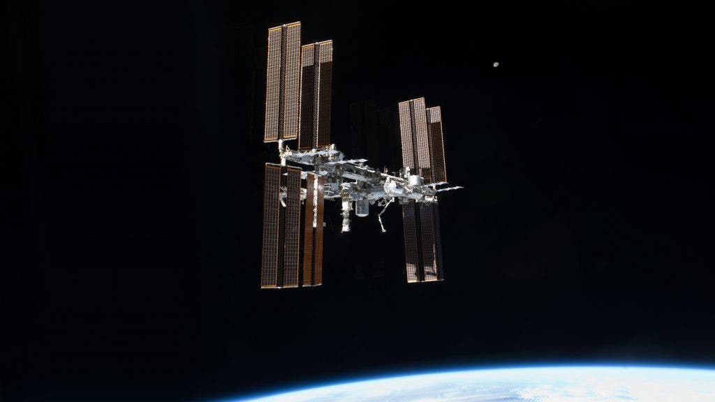 The International Space Station, as seen from space shuttle Atlantis in 2011. Image credit: NASA