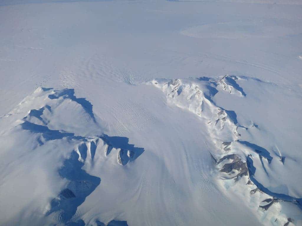 A new NASA study says that Antarctica is overall accumulating ice. Credits: NASA's Operation IceBridge