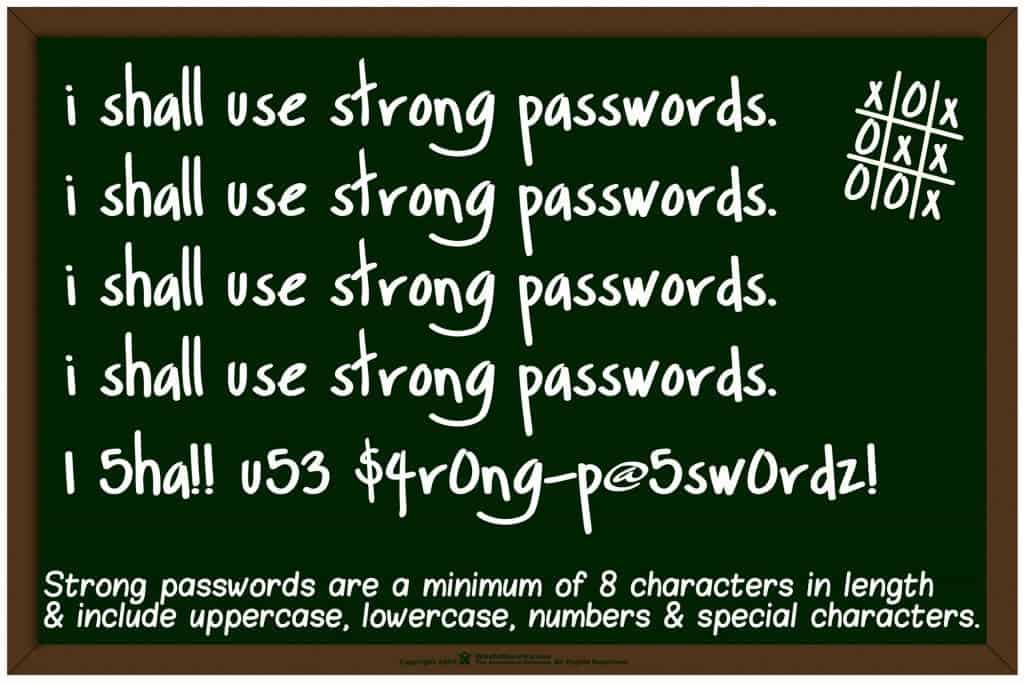1000 most common passwords