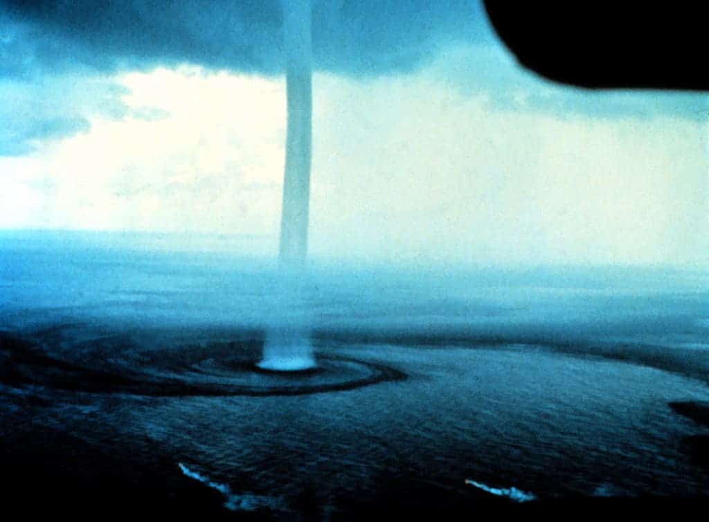 A waterspout near the Florida Keys in 1969. Image via Wikipedia.