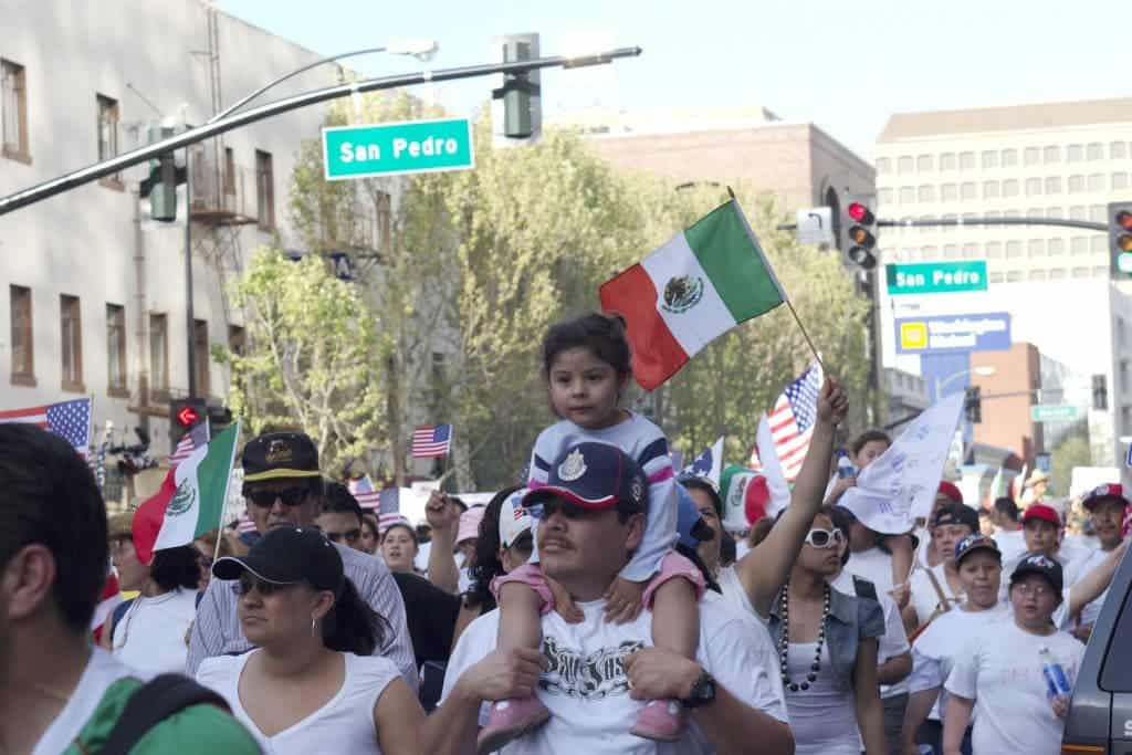 Mexican immigrants march for more rights in Northern California's largest city, San Jose (2006). Photo by z2amiller.
