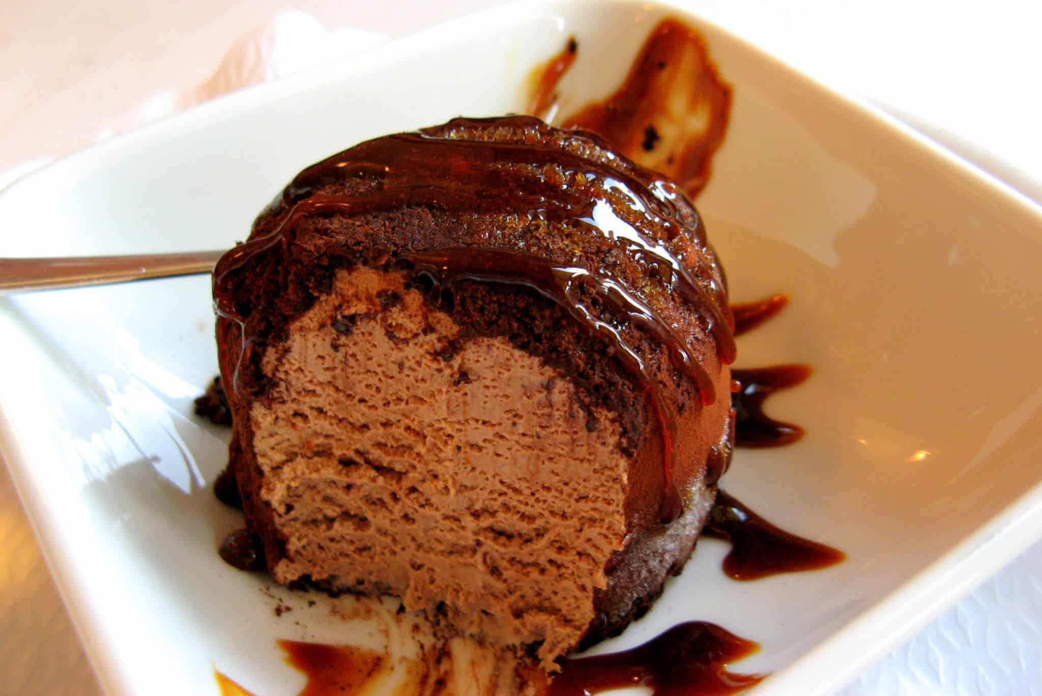 Tartufo, a desert covered in chocolate. Photo by Anna Fox