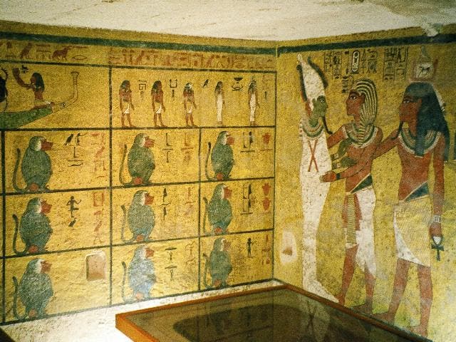 Tutankhamun's tomb, via Wikipedia.