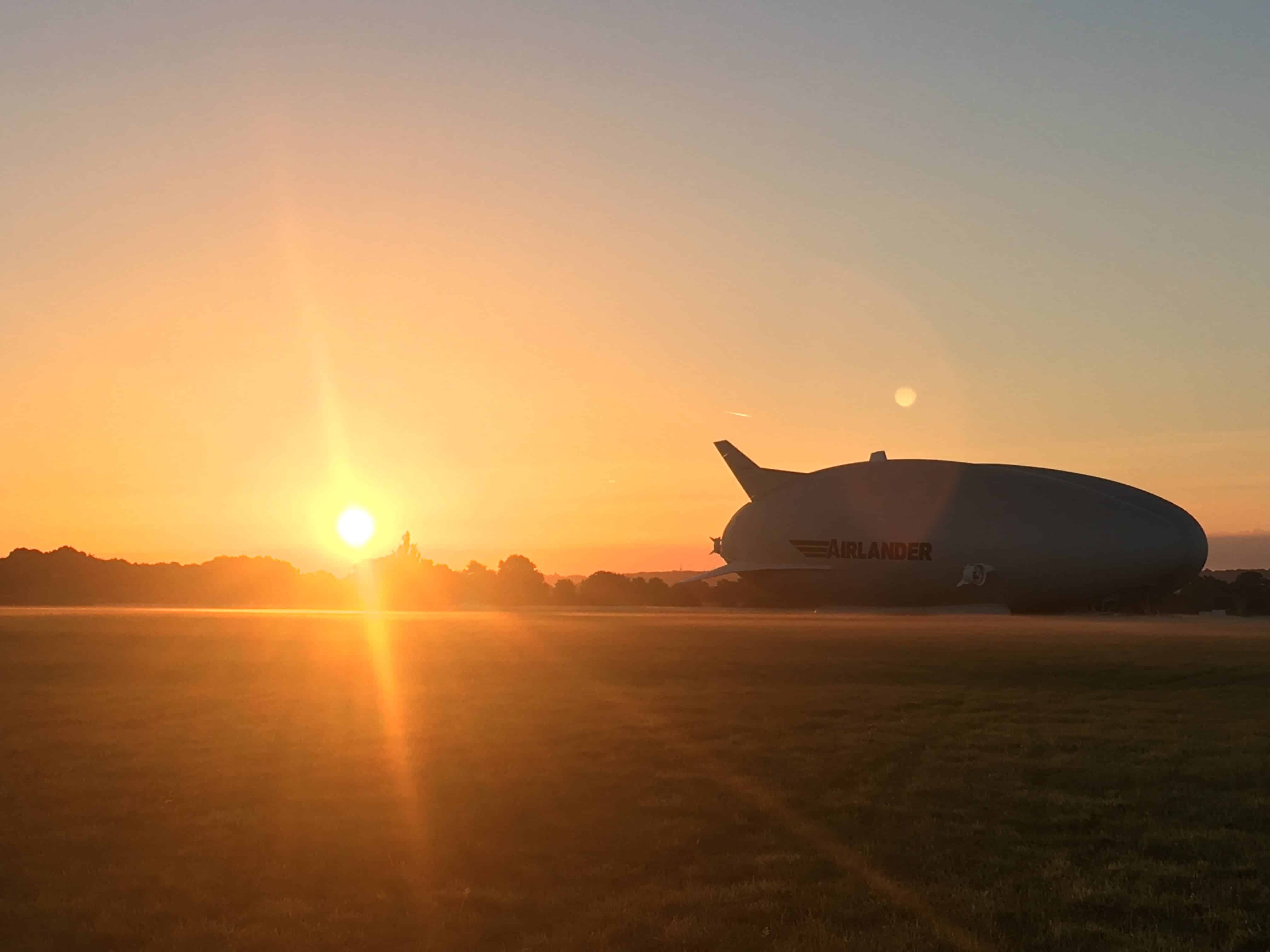 The Airlander just before its first flight.
Image credits Hybrid Air Vehicles.