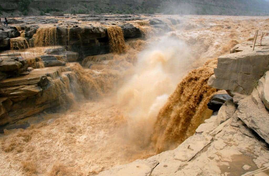 The Yellow River at the Hukou Falls. Credit: Wikimedia Commons