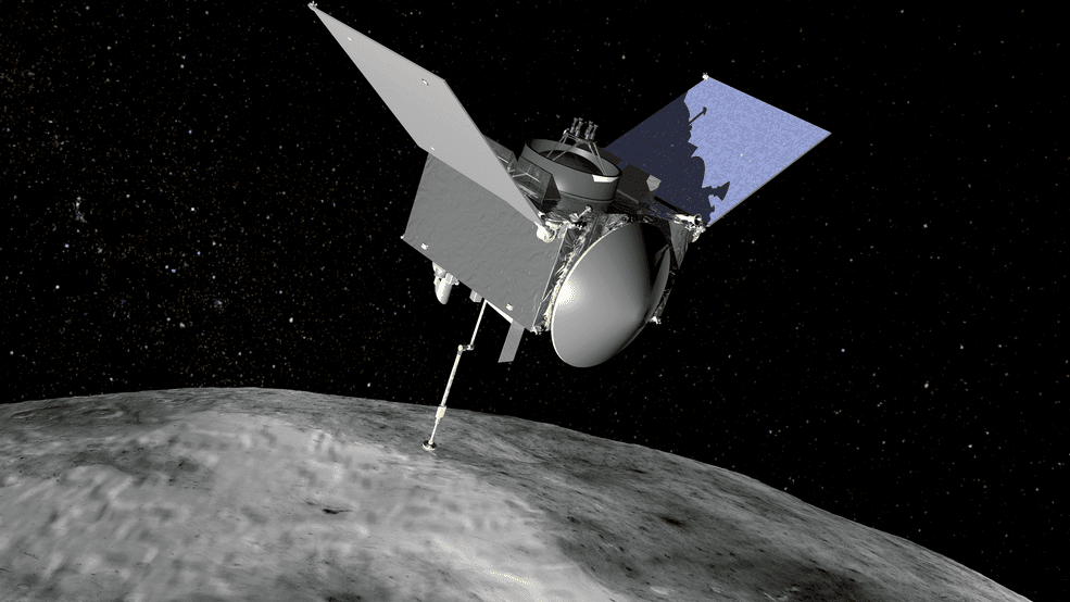 OSIRIS-REx will travel to near-Earth asteroid Bennu on a sample return mission.
Credits: NASA