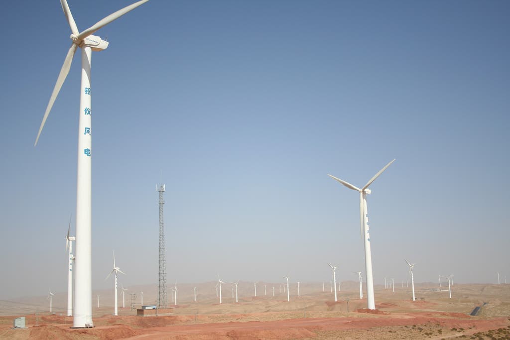 Ningxia Wind Farm in Northern China.
Image credits Land Rover Our Planet / Flickr.